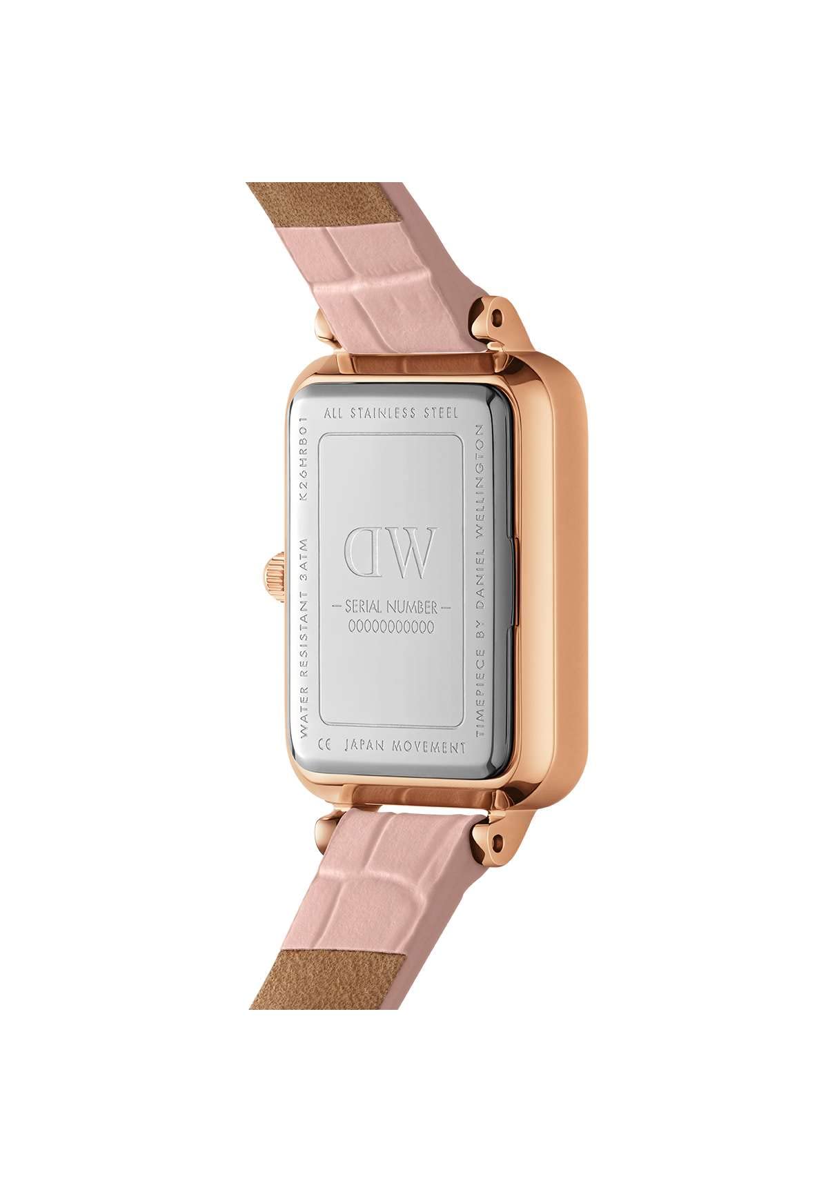 Daniel Wellington Quadro Pressed Rouge 20x26mm Mother of Pearl Dial Watch - SaumyasStore