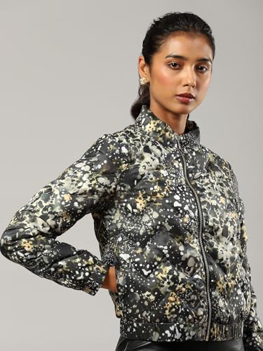 Label RITU KUMAR Black Printed Jacket - SaumyasStore