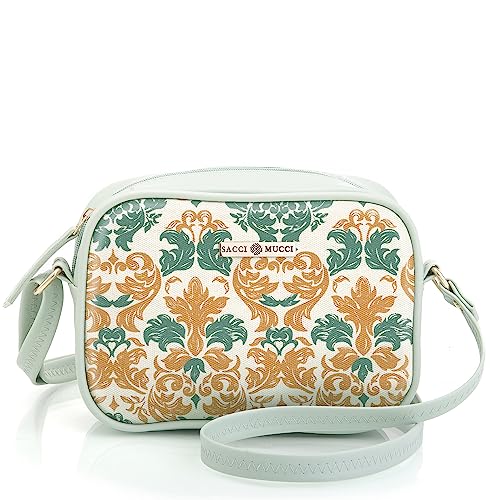 SACCI MUCCI Sling Bag for Girls/Womens Handbag | Side bag | Shoulder bag| Sling Handbag | Stylish Side Shoulder Crossbody Bags For Girls - Damask (Mint Green) - SaumyasStore