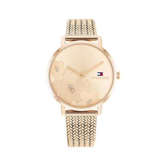 Tommy Hilfiger Analog Gold Dial Women's Watch - SaumyasStore