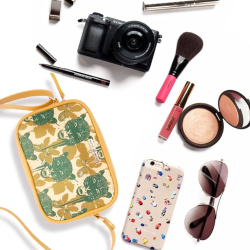 SACCI MUCCI Stylish Box Sling Bag for girls | Side Purse for Women Stylish Latest | Cross Body Sling Box Bags for Girls - Wild Print (Mustard) - SaumyasStore