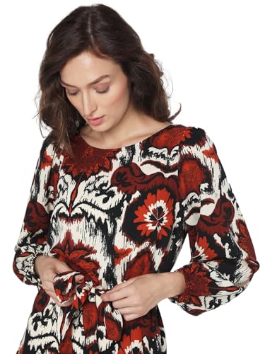 VERO MODA Women's Polyester A-Line Mini Dress (Black) - SaumyasStore