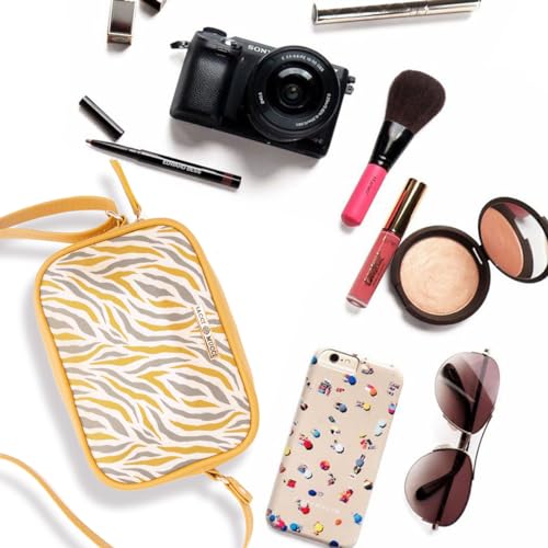 SACCI MUCCI Stylish Box Sling Bag for girls | Side Purse for Women Stylish Latest | Cross Body Sling Box Bags for Girls - Wave Botanical (Mustard) - SaumyasStore