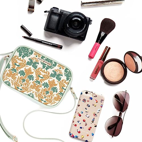 SACCI MUCCI Sling Bag for Girls/Womens Handbag | Side bag | Shoulder bag| Sling Handbag | Stylish Side Shoulder Crossbody Bags For Girls - Damask (Mint Green) - SaumyasStore