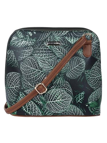 YOYOWING PU Synthetic Leather Cross body Women's sling travel Satchel Bag | Ladies Purse Handbag (Dark Green) - SaumyasStore