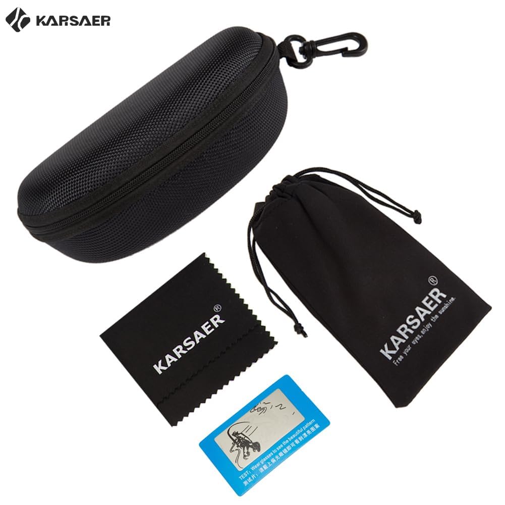 Karsaer Flat Top TR90 Polarized Sports Men Sunglasses Vintage Square Cycling Running Fishing Golf Hiking Sports Glasses - SaumyasStore