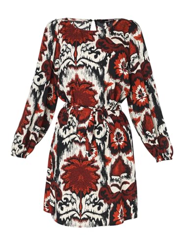 VERO MODA Women's Polyester A-Line Mini Dress (Black) - SaumyasStore