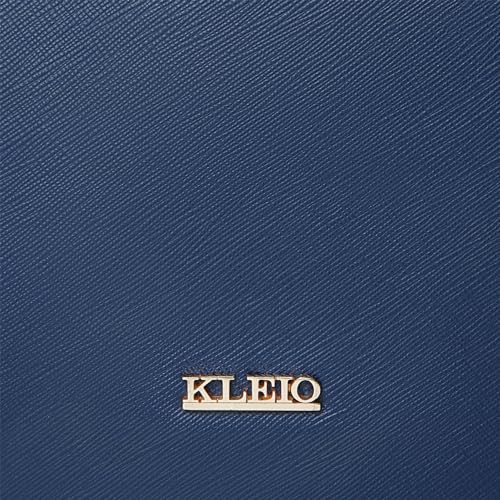 KLEIO Faux Leather Scupltural Shaped Top Handle Handbag with Detachable Sling for Women Ladies (ROYAL BLUE) - SaumyasStore