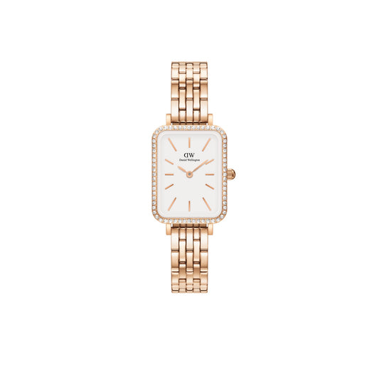 Daniel Wellington Women Analogue White Square Dial Watch- DW00100672K - SaumyasStore