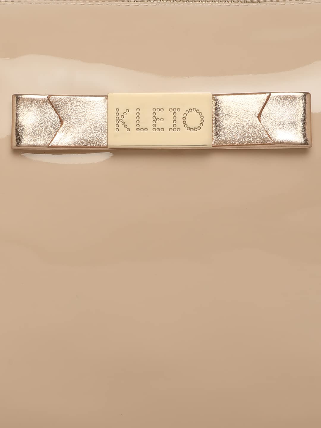 KLEIO Patent PU Leather Sling Crossbody Pouch for Women and Girls (HO8061KL-CR)(CREAM) - SaumyasStore