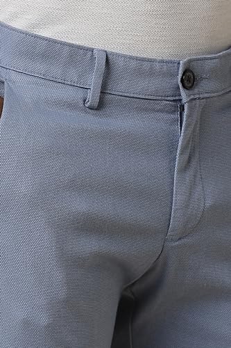 Allen Solly Men's Slim Casual Pants (ASTFQSRFY45735_Blue - SaumyasStore