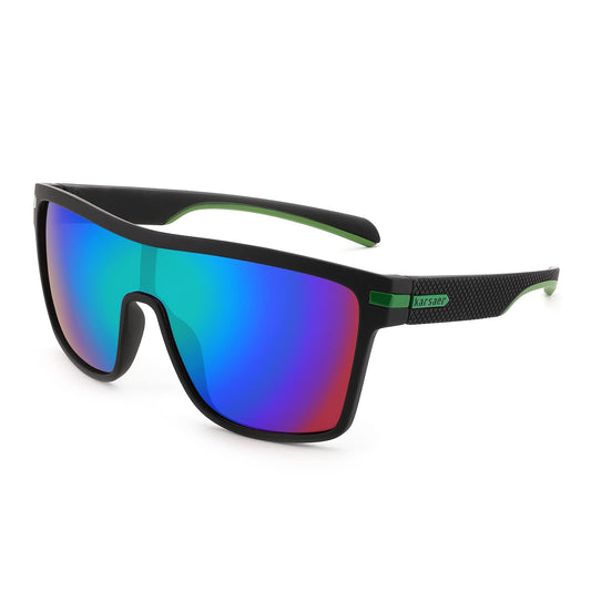 Karsaer Flat Top TR90 Polarized Sports Men Sunglasses Vintage Square Cycling Running Fishing Golf Hiking Sports Glasses - SaumyasStore