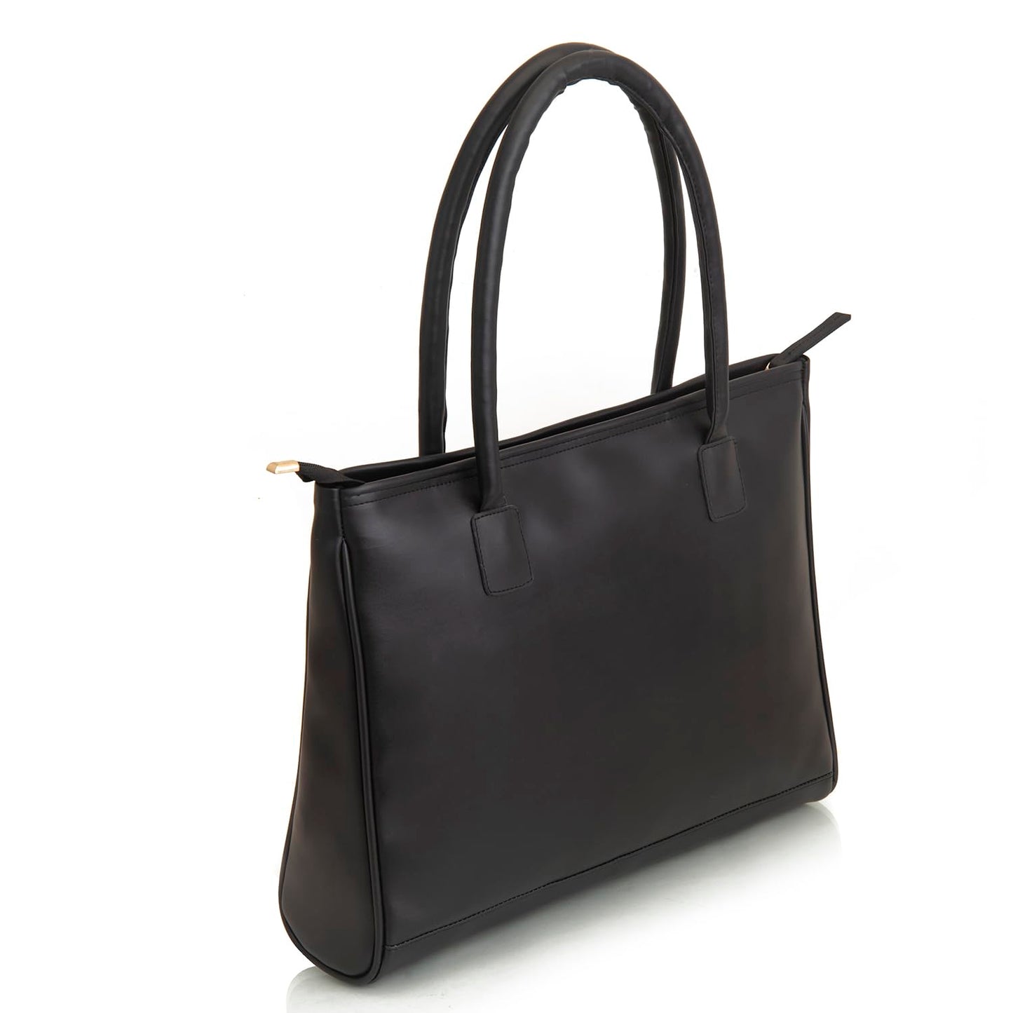 SACCI MUCCI Women's Tote Bag | Tote Bags For Women with Padded Laptop Compartment | Big Shoulder Bag for Office- Cute Monk Design Print (Black) - SaumyasStore