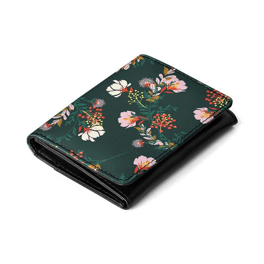 Dailyobjects Leather Women Men's Wallet(Lush Midnight) - SaumyasStore