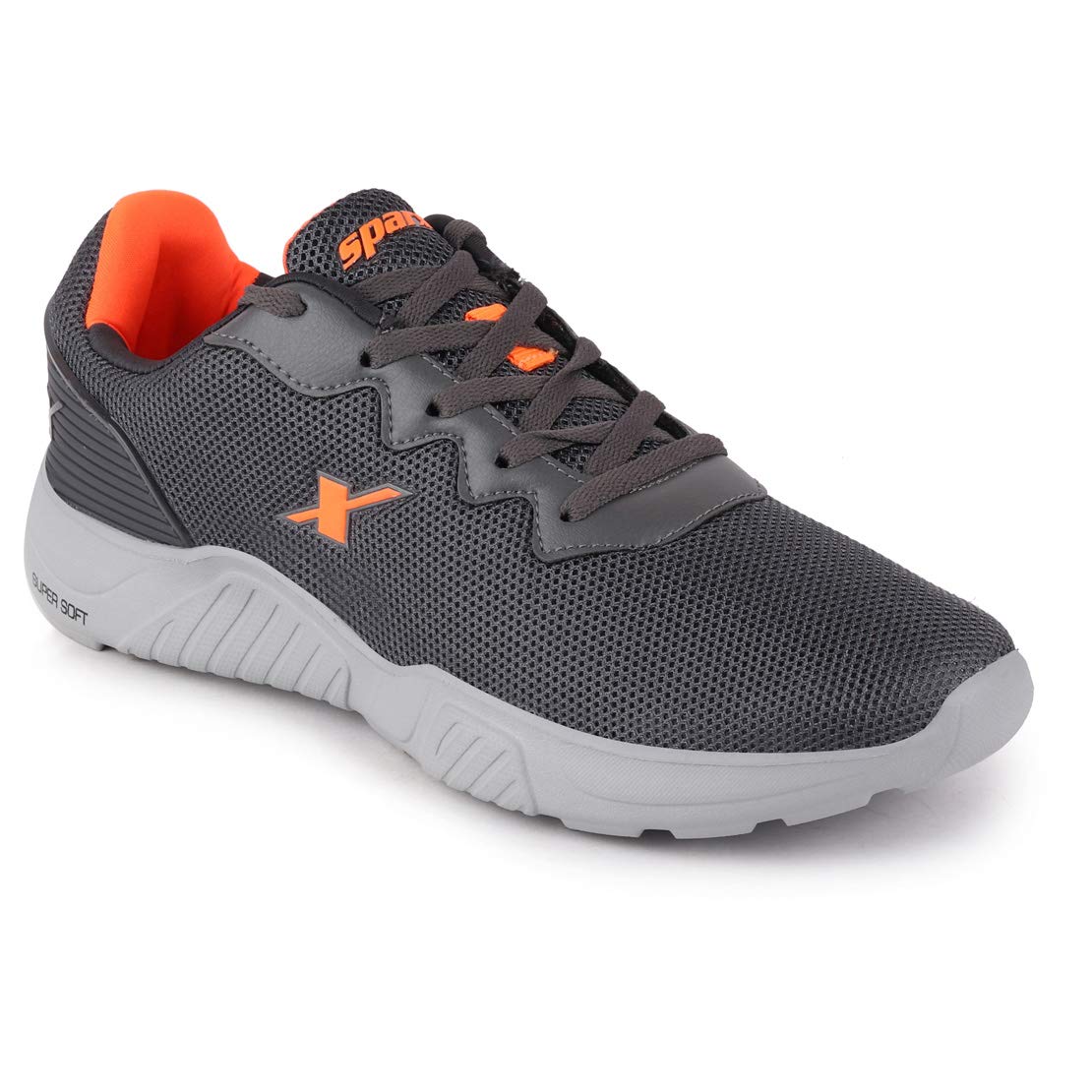 Sparx Mens Darkgreyneonorange Running Shoe - SaumyasStore
