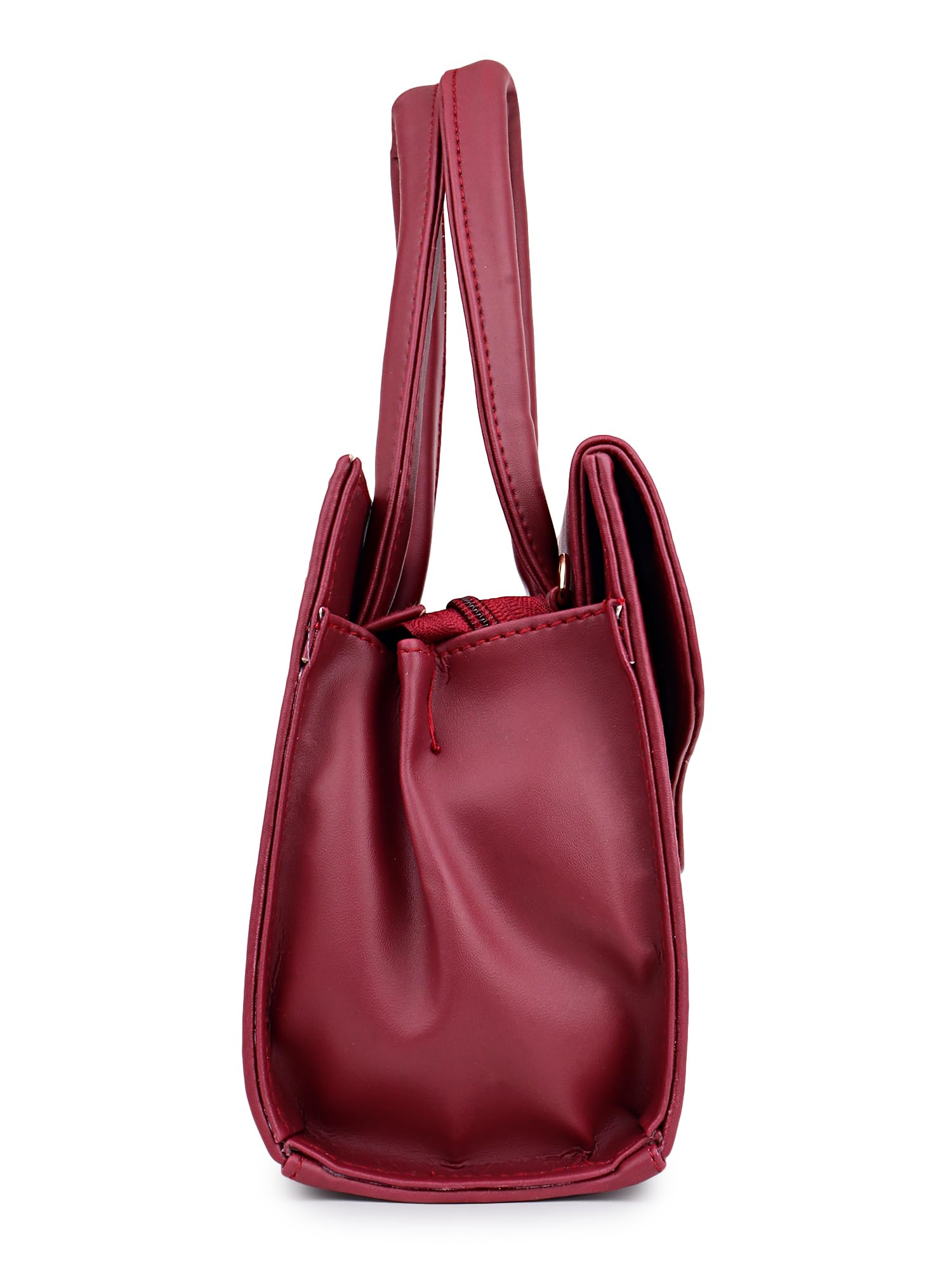 YOYOWING Hand bag for women Synthetic Leather Cross body Ladies sling purse travel shoulder strap (Cherry) - SaumyasStore