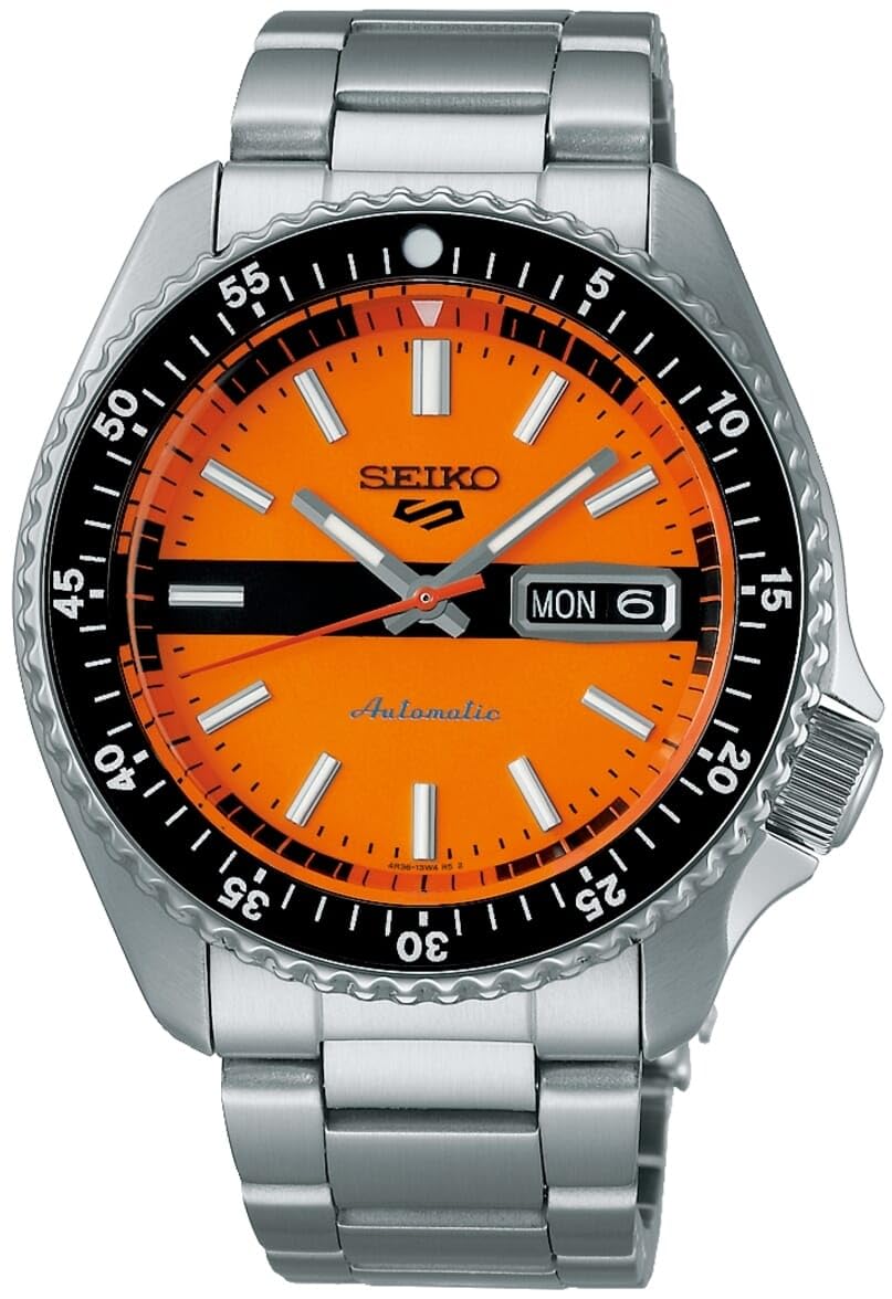 Seiko Analogue Orange Dial Men's Watch - SaumyasStore