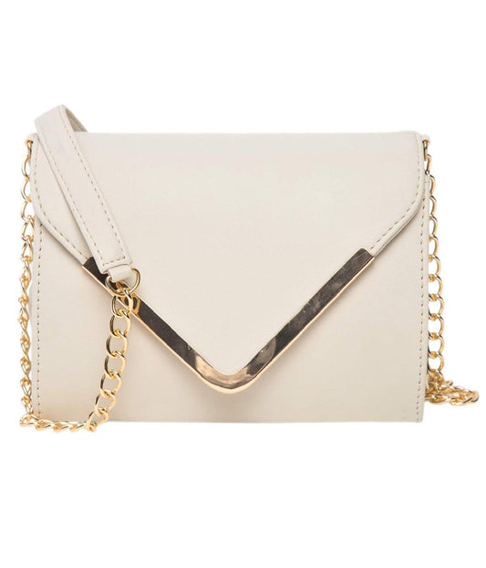 ADISA Women's Sling Bag (Off White) - SaumyasStore
