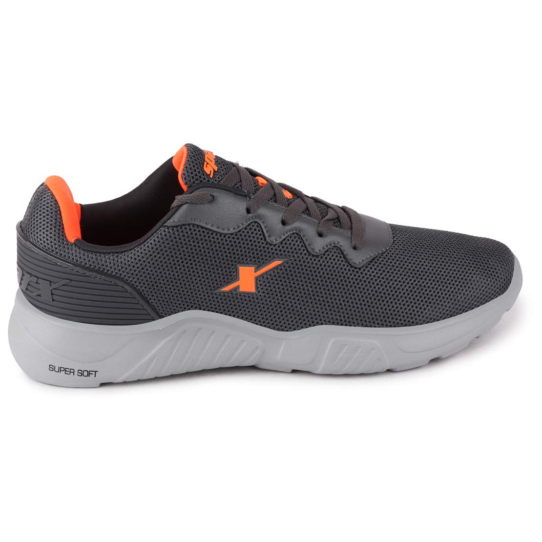Sparx Mens Darkgreyneonorange Running Shoe - SaumyasStore