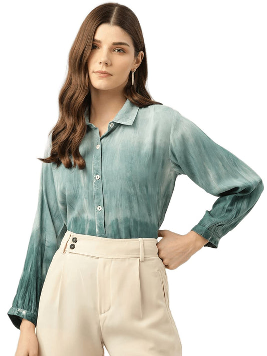 Maaesa Women's Loosefit Top (Green) - SaumyasStore