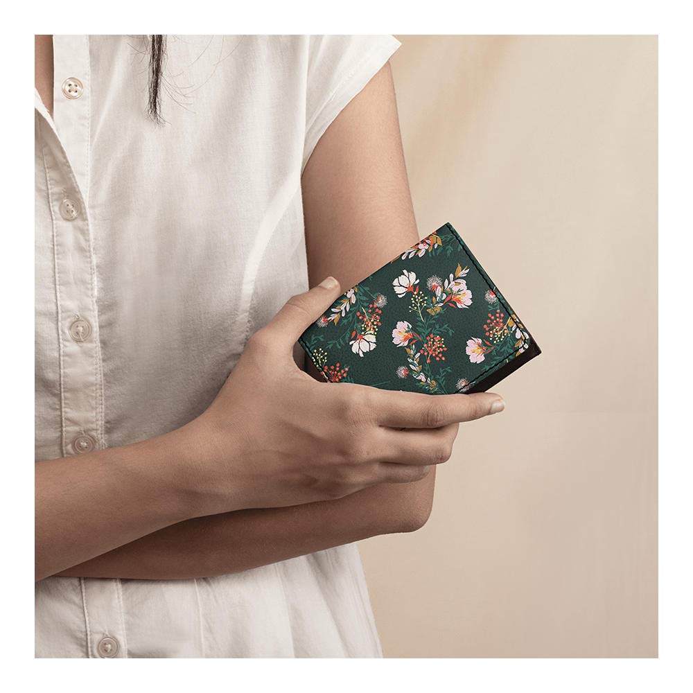 Dailyobjects Leather Women Men's Wallet(Lush Midnight) - SaumyasStore