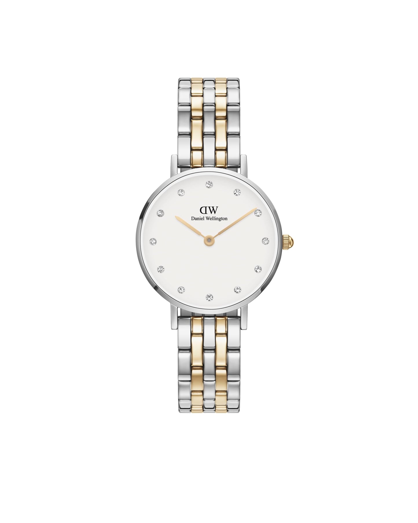 Daniel Wellington Petite Lumine 28 5-Link White Women Analogue Watch - SaumyasStore