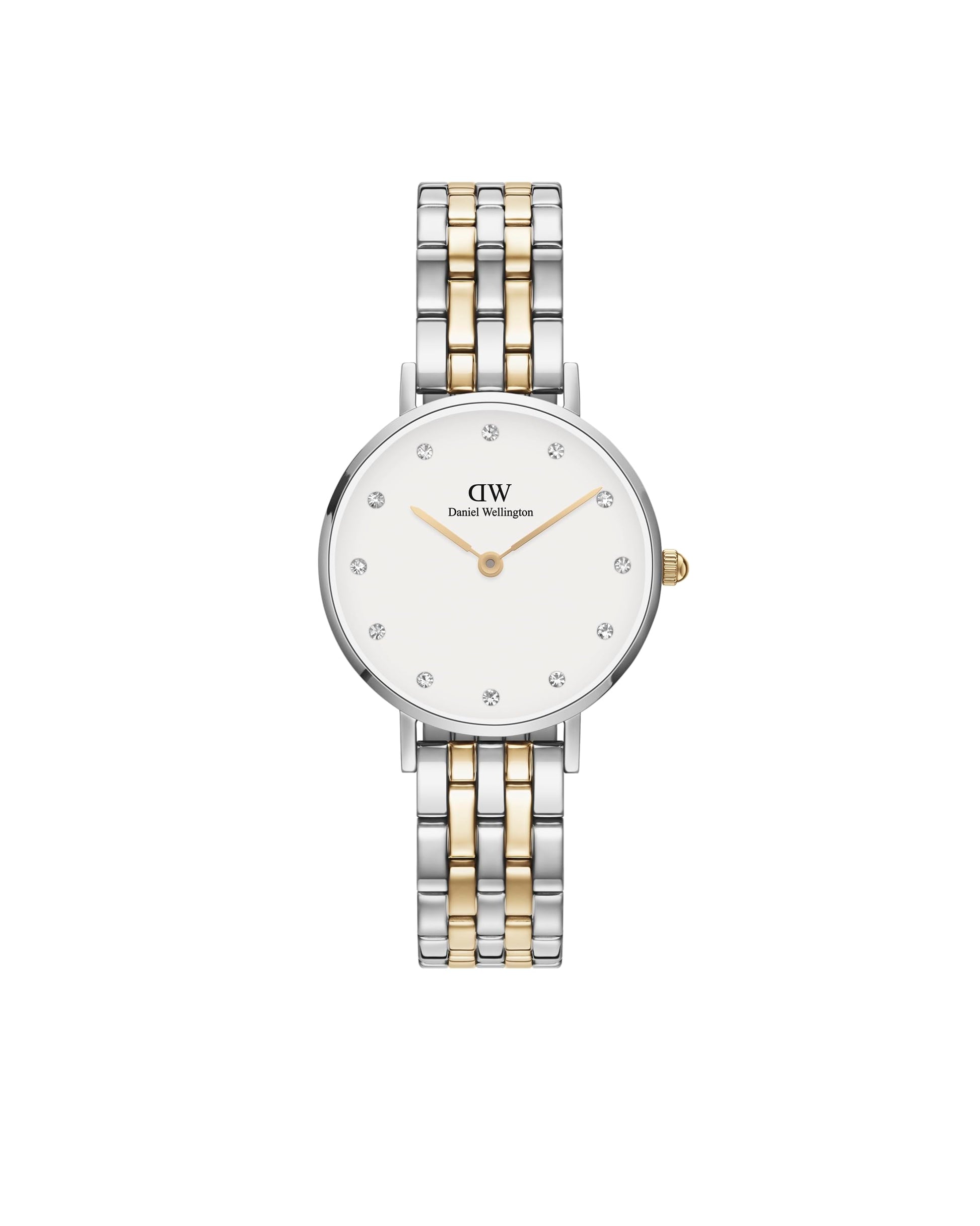 Daniel Wellington Petite Lumine 28 5-Link White Women Analogue Watch - SaumyasStore