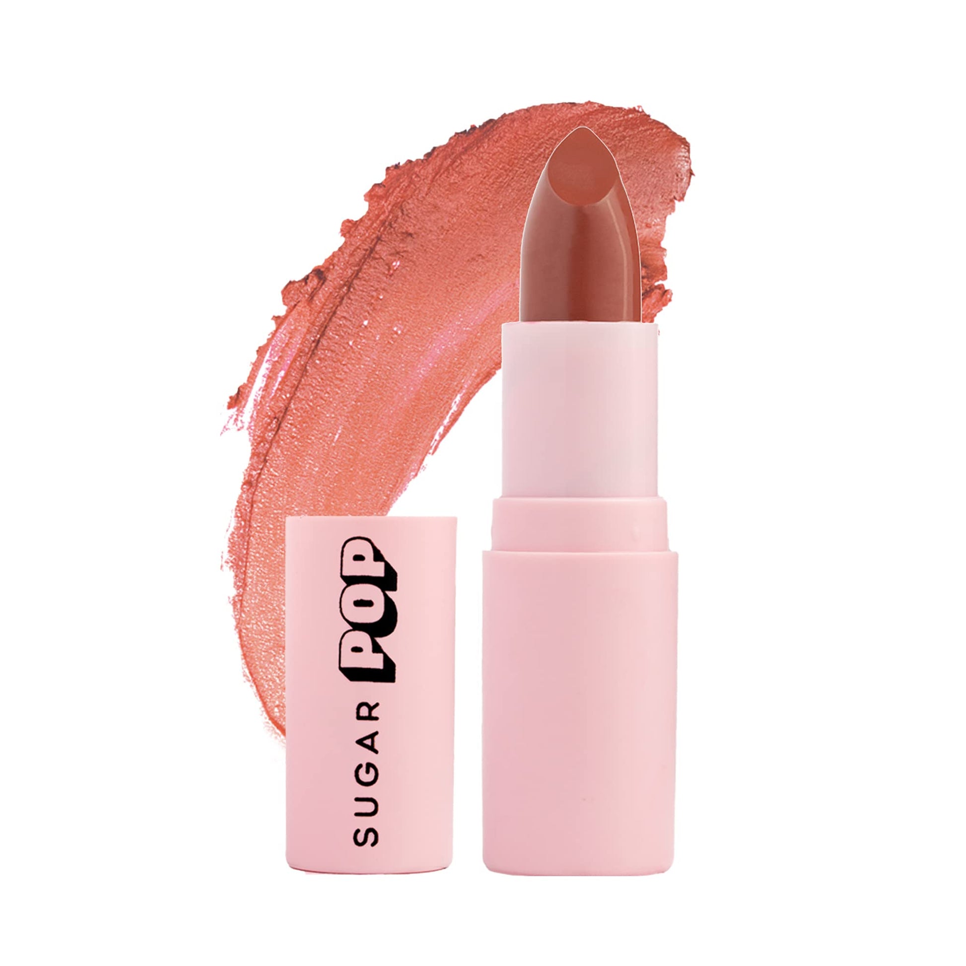 SUGAR POP Matte Lipstick - 04 Caramel (Peachy Brown) – 4.2 gm – Non-drying Formula, Long Lasting, Vegan, Paraben Free l Lipstick for Women - SaumyasStore