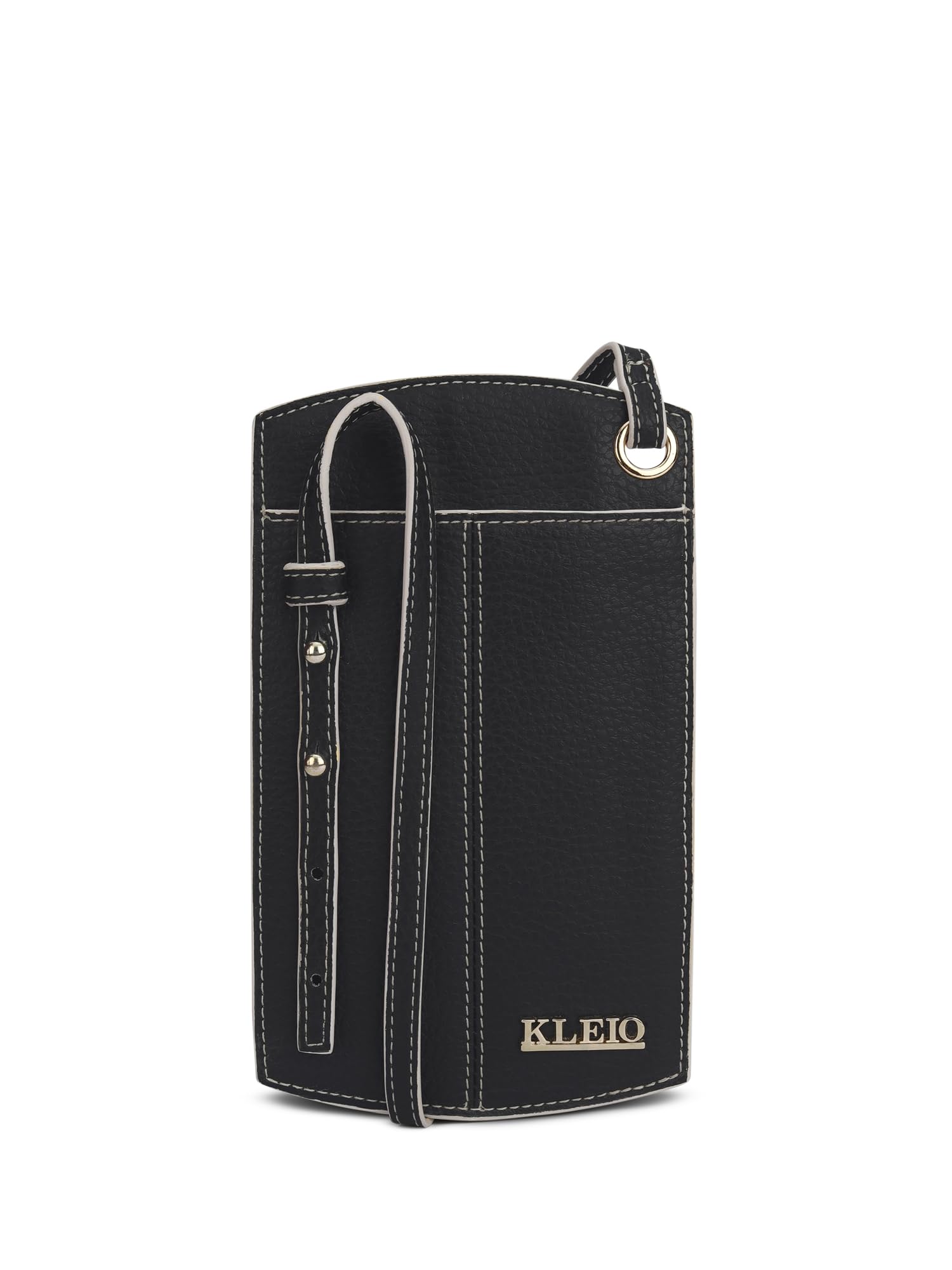 KLEIO Vegan Leather Small & Sleek Mobile Pouch Sling Crossbody Bag with Adjustable Sling and Card Slots for Women & Girls - SaumyasStore