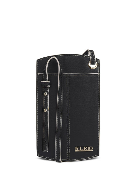 KLEIO Vegan Leather Small & Sleek Mobile Pouch Sling Crossbody Bag with Adjustable Sling and Card Slots for Women & Girls - SaumyasStore