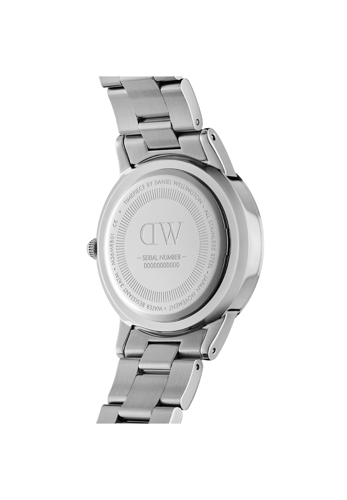 Daniel Wellington Iconic Link Blush 28mm Pink Dial Silver Watch for Women - SaumyasStore
