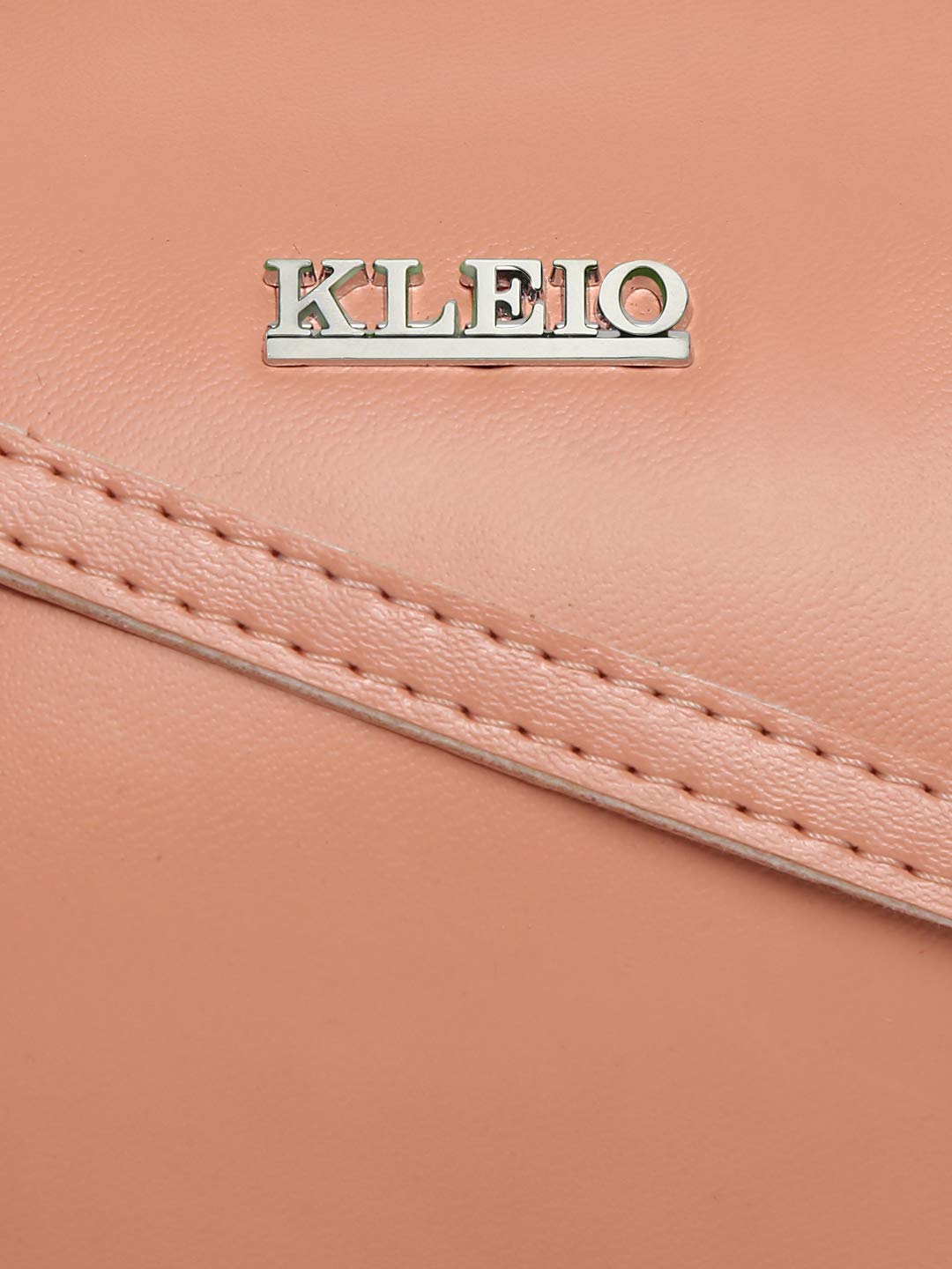 KLEIO Small Round Cross-Body Side Sling Hand Bag for Girls Women (HO8015KL-PE_Peach) - SaumyasStore