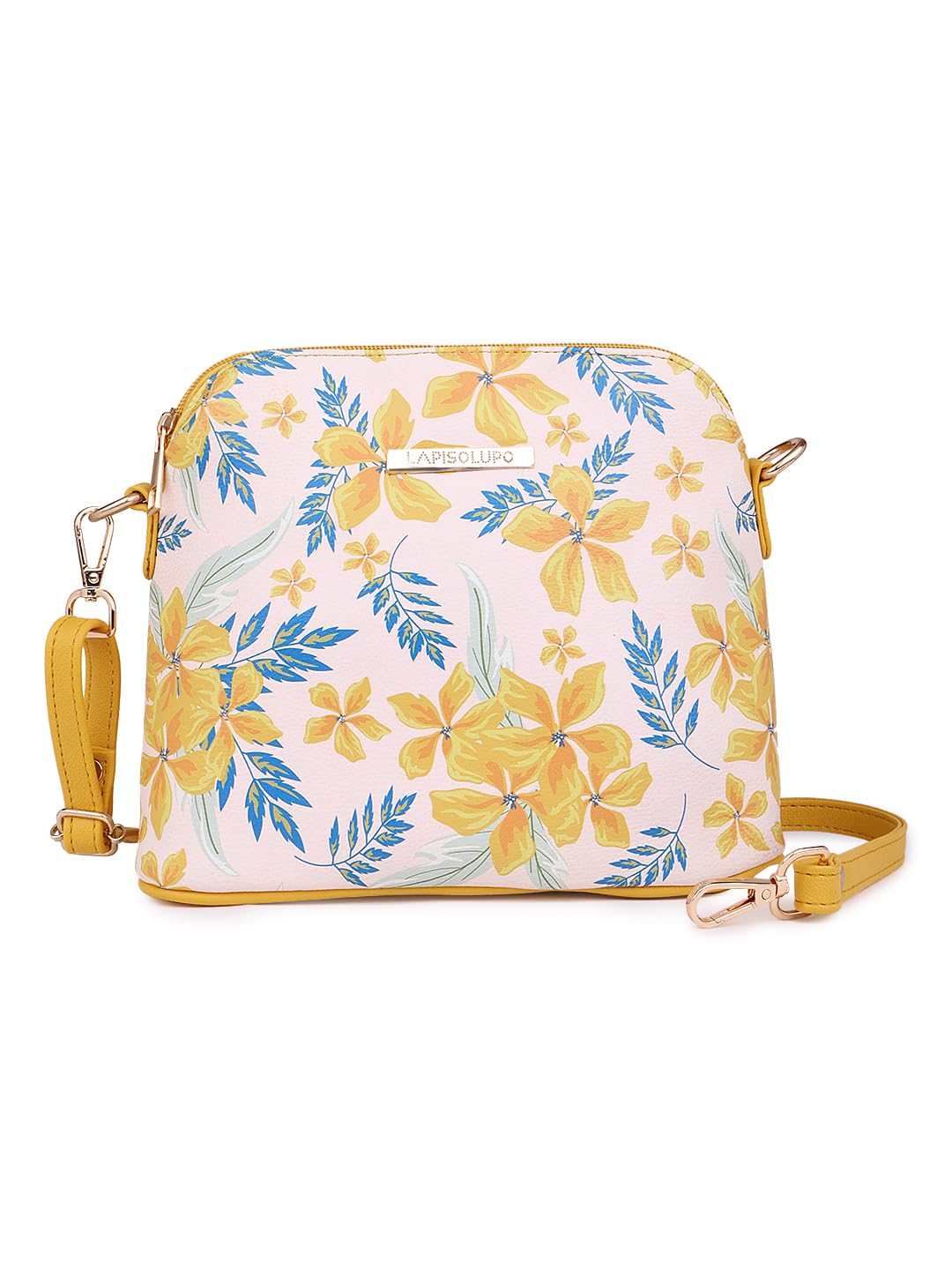 LAPIS O LUPO Women Flower Sling Bag (LLSL00105YL5 Yellow) - SaumyasStore