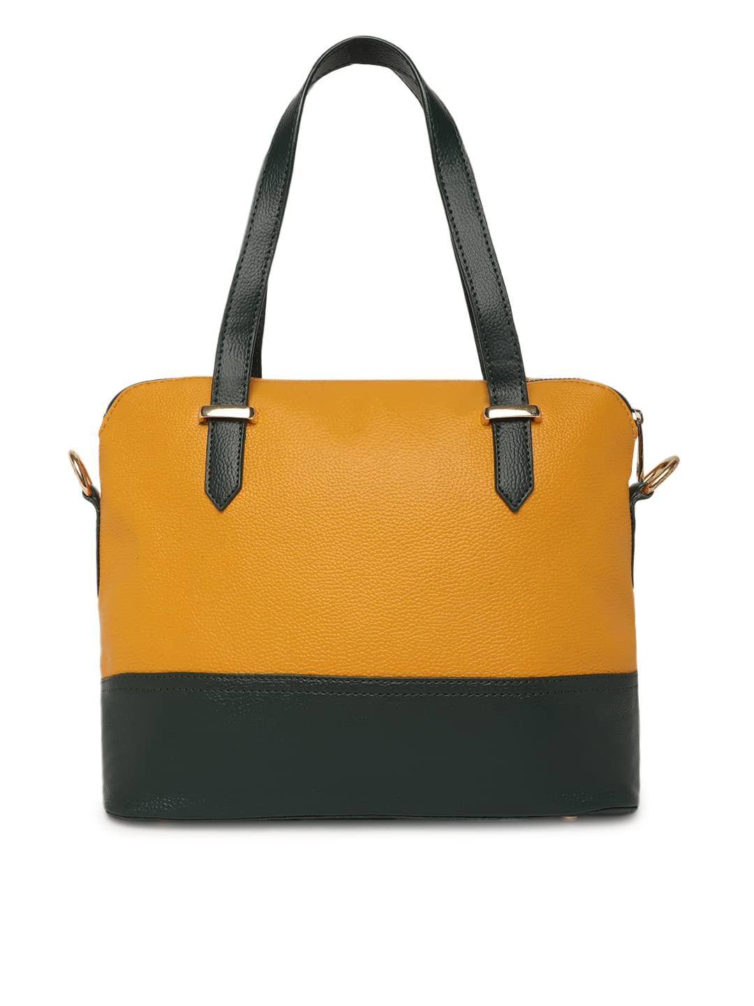 KLEIO PU Leather Twin Colour Hand Bag Purse For Girls Women Ladies (Dark Brown::White) (HO9003KL-DBWH) - SaumyasStore