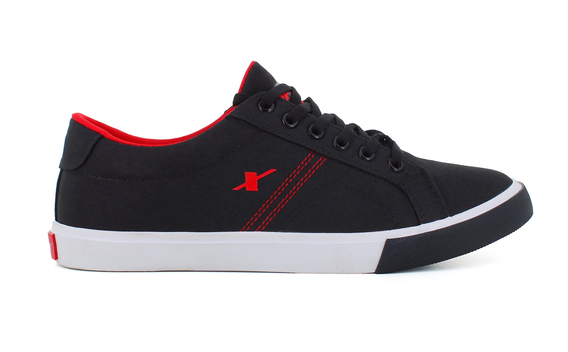 Sparx Mens BlackRed Casual Shoe - SaumyasStore