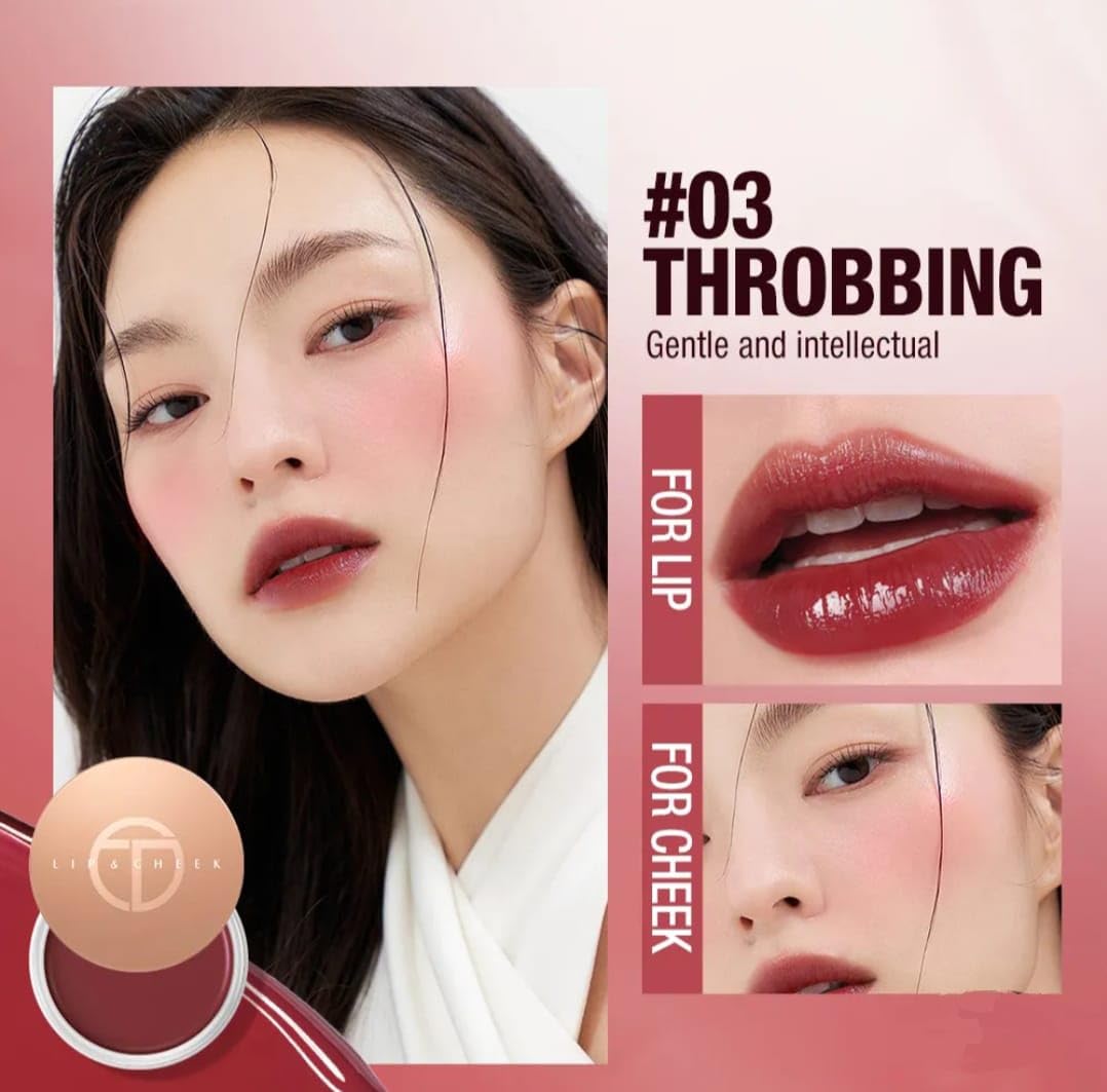 COSLUXE O TWO O 2 in 1 Hydrating Gloss Lip & Cheek Balm Semi-Matte Finish 6g (05 SILENCE) - SaumyasStore