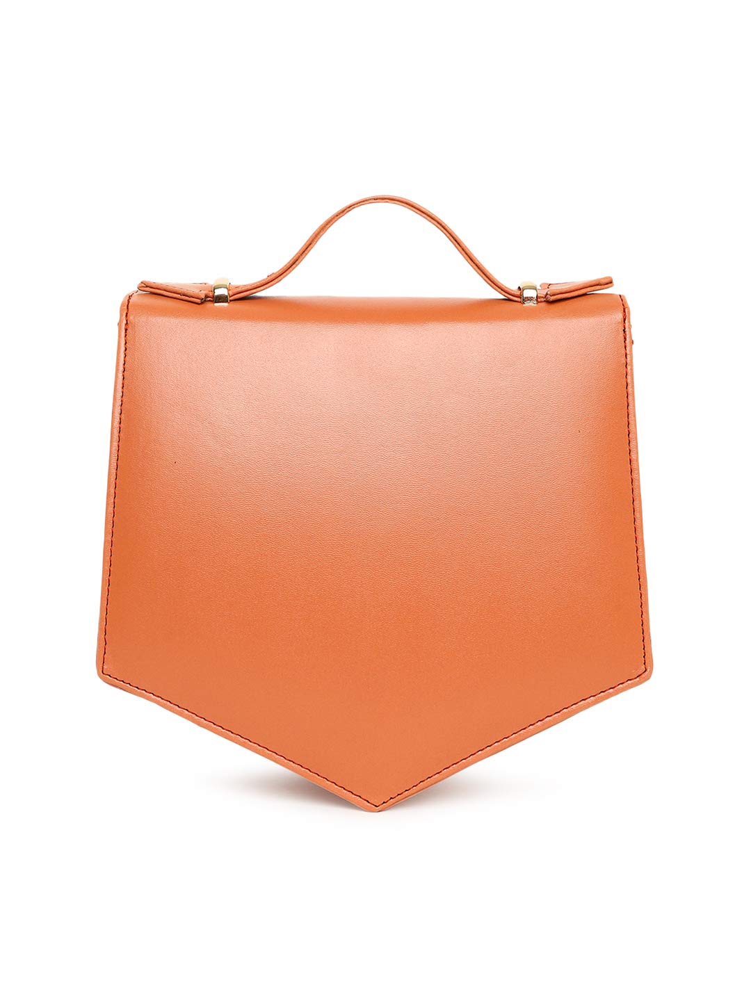 KLEIO PU Vibrant Unique Shape Cross Body Sling Hand Bag For Girls Women Ladies (Tan) (HO8012KL-TA) - SaumyasStore