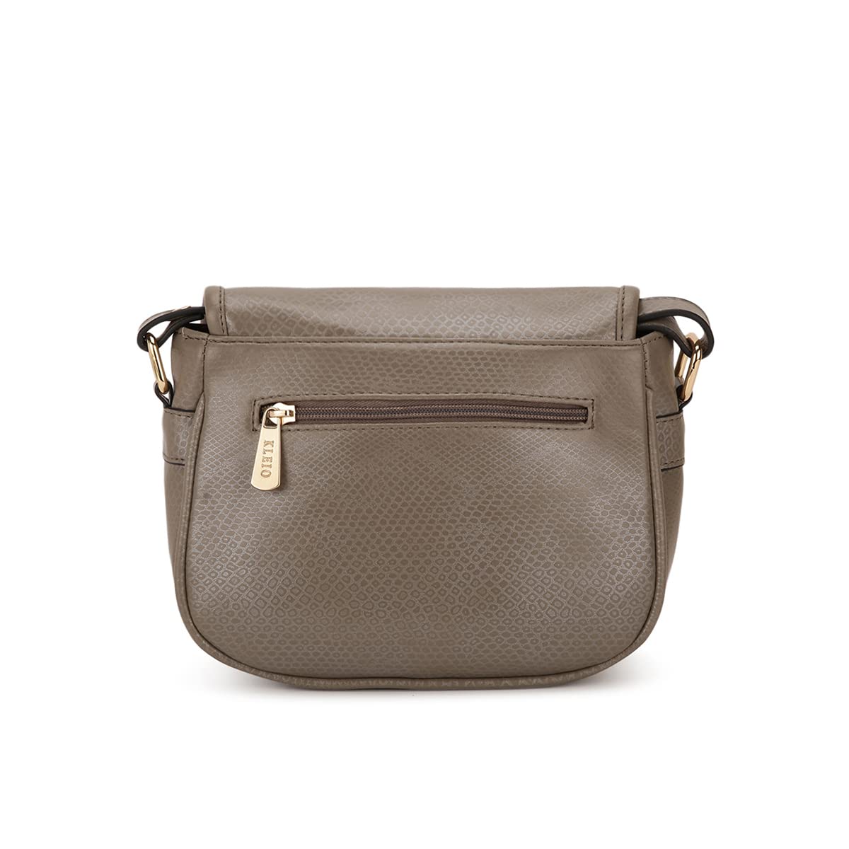 KLEIO Snake Faux Leather Side Cross Body Sling Bag for Women's/Girls (HO8053KL-GY)(GREY) - SaumyasStore