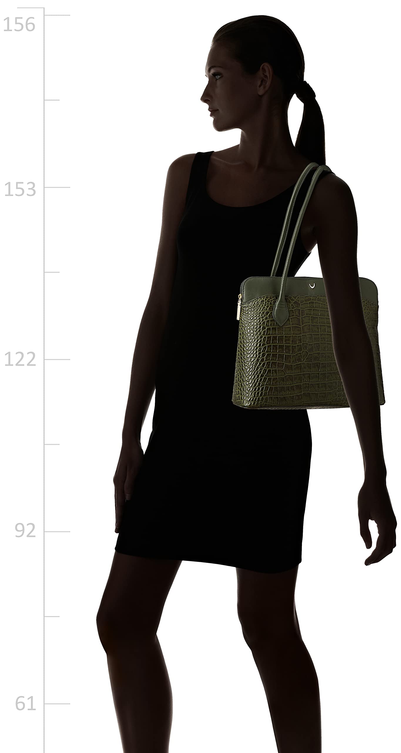 Hidesign womens SB FABIOLA II Large Emerald Tote Bag - SaumyasStore