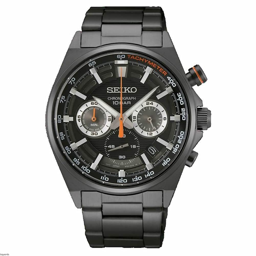Seiko Discover More Chronograph|Date Analog Dial Color Black Men's Watch - SaumyasStore