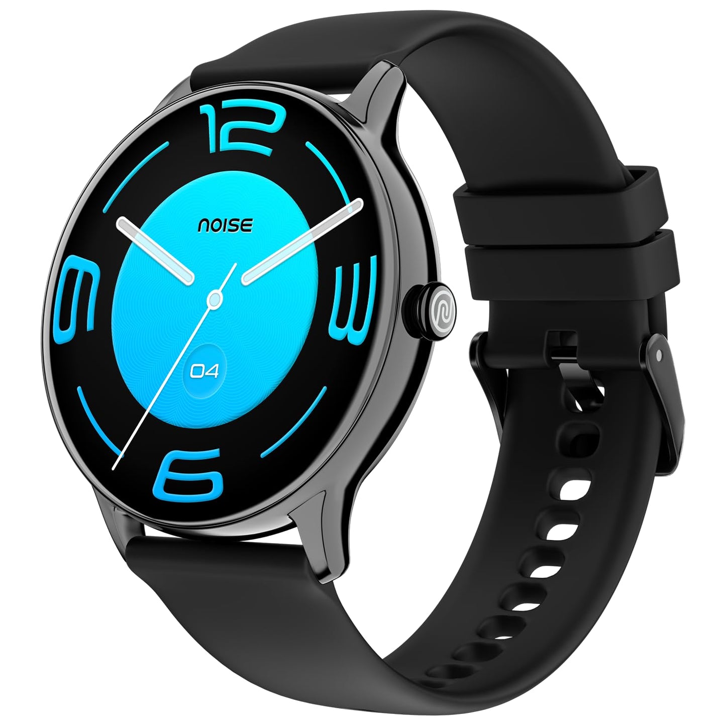 Noise Twist Go Round dial Smartwatch with BT Calling, 1.39" Display, Metal Build, 100+ Watch Faces, IP68, Sleep Tracking, 100+ Sports Modes, 24/7 Heart Rate Monitoring (Jet Black) - SaumyasStore