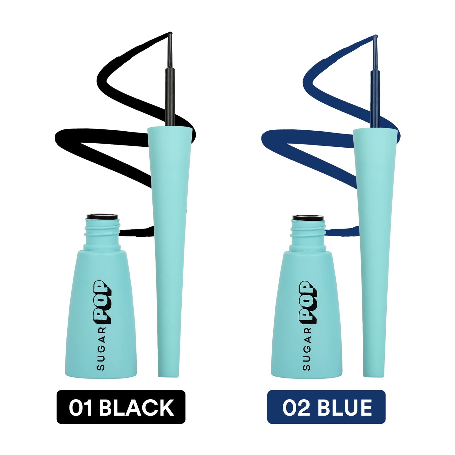 Sugar Pop Matte Finish Eyeliner, Smudge-Proof, Water-Resistant, Quick Drying | Lasts Up To 10 Hours - 01 Black - SaumyasStore