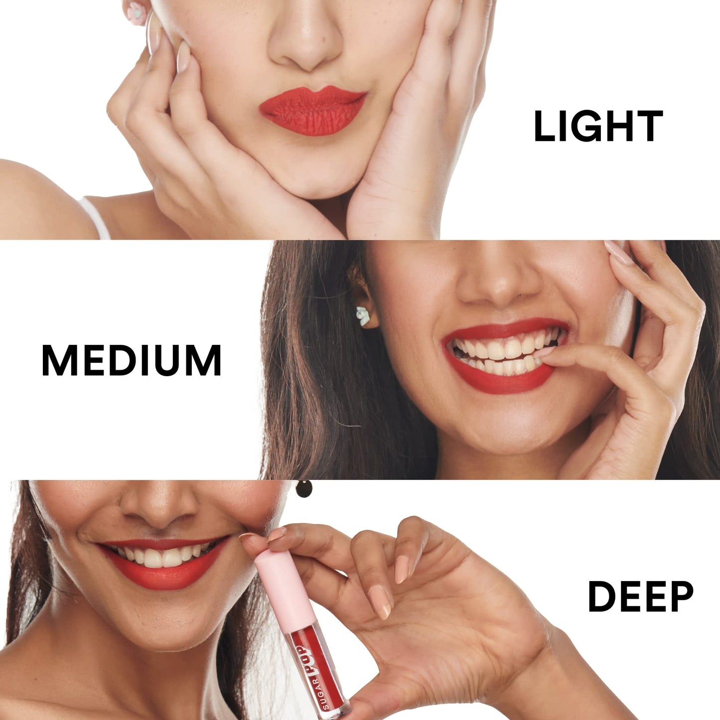 SUGAR POP Matte Lipcolour - 01 Chilli (Cherry Red) – 1.6 ml - Lasts Up to 8 hours l Red Lipstick for Women l Non-Drying, Smudge Proof, Long Lasting - SaumyasStore