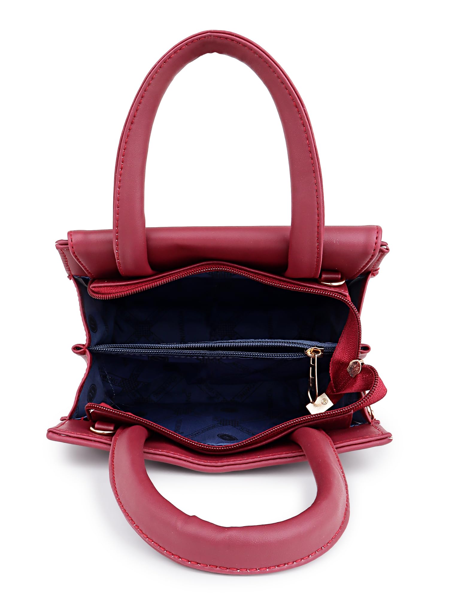 YOYOWING Hand bag for women Synthetic Leather Cross body Ladies sling purse travel shoulder strap (Cherry) - SaumyasStore