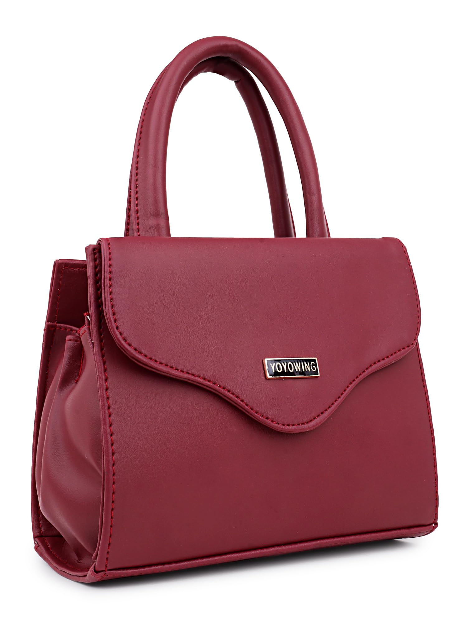 YOYOWING Hand bag for women Synthetic Leather Cross body Ladies sling purse travel shoulder strap (Cherry) - SaumyasStore