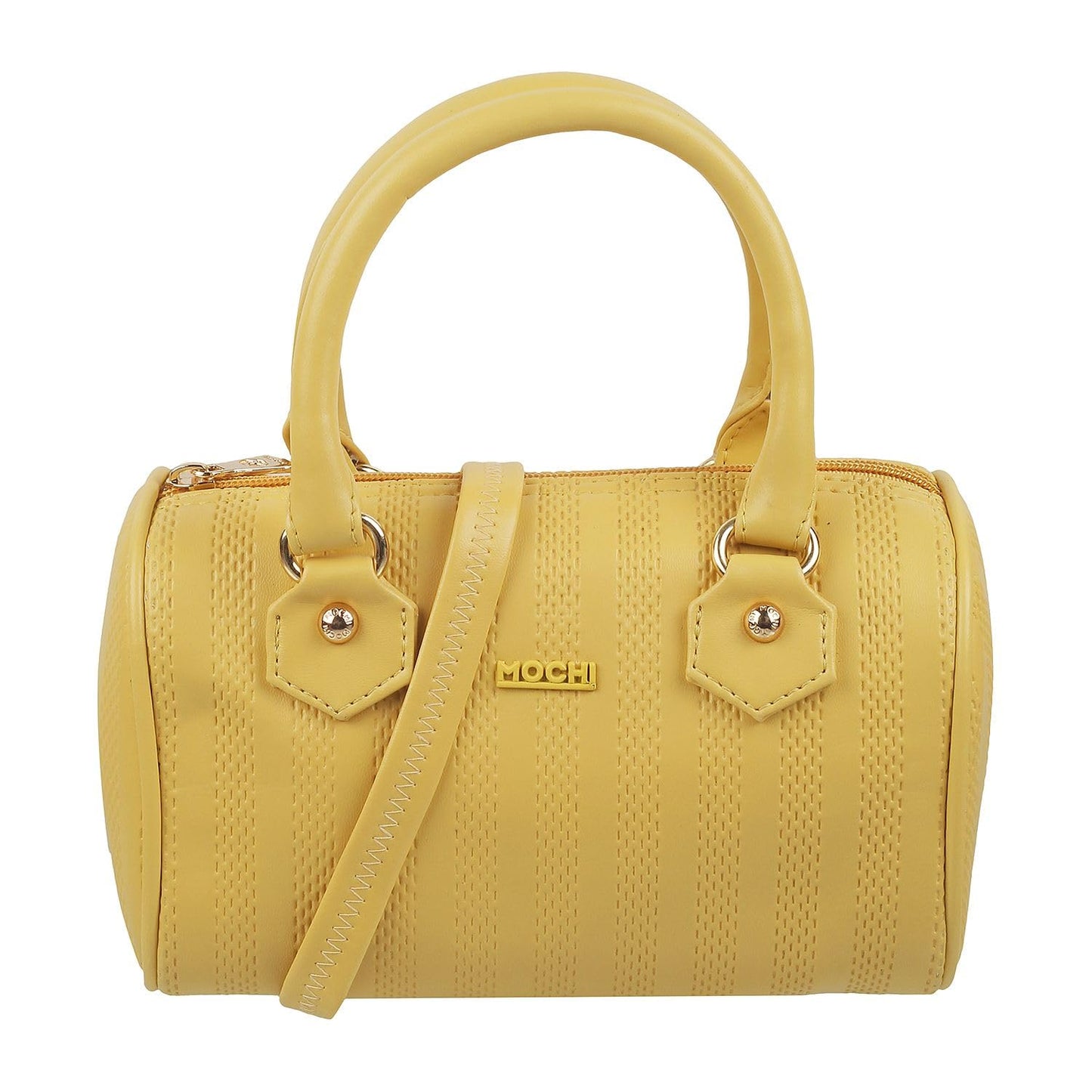 Mochi Women Yellow Satchel Bag - SaumyasStore