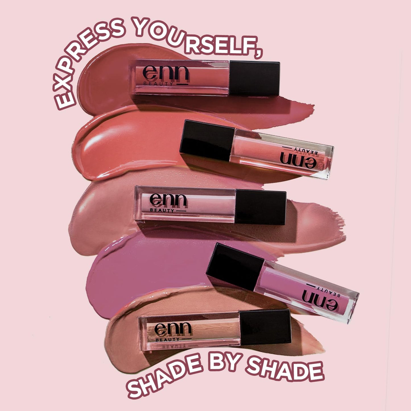 Enn Beauty Semi Matte Pink Liquid Lipstick, Long Lasting Waterproof Non Transfer Smudge Proof, Coral Cooler - 1.5ml - SaumyasStore