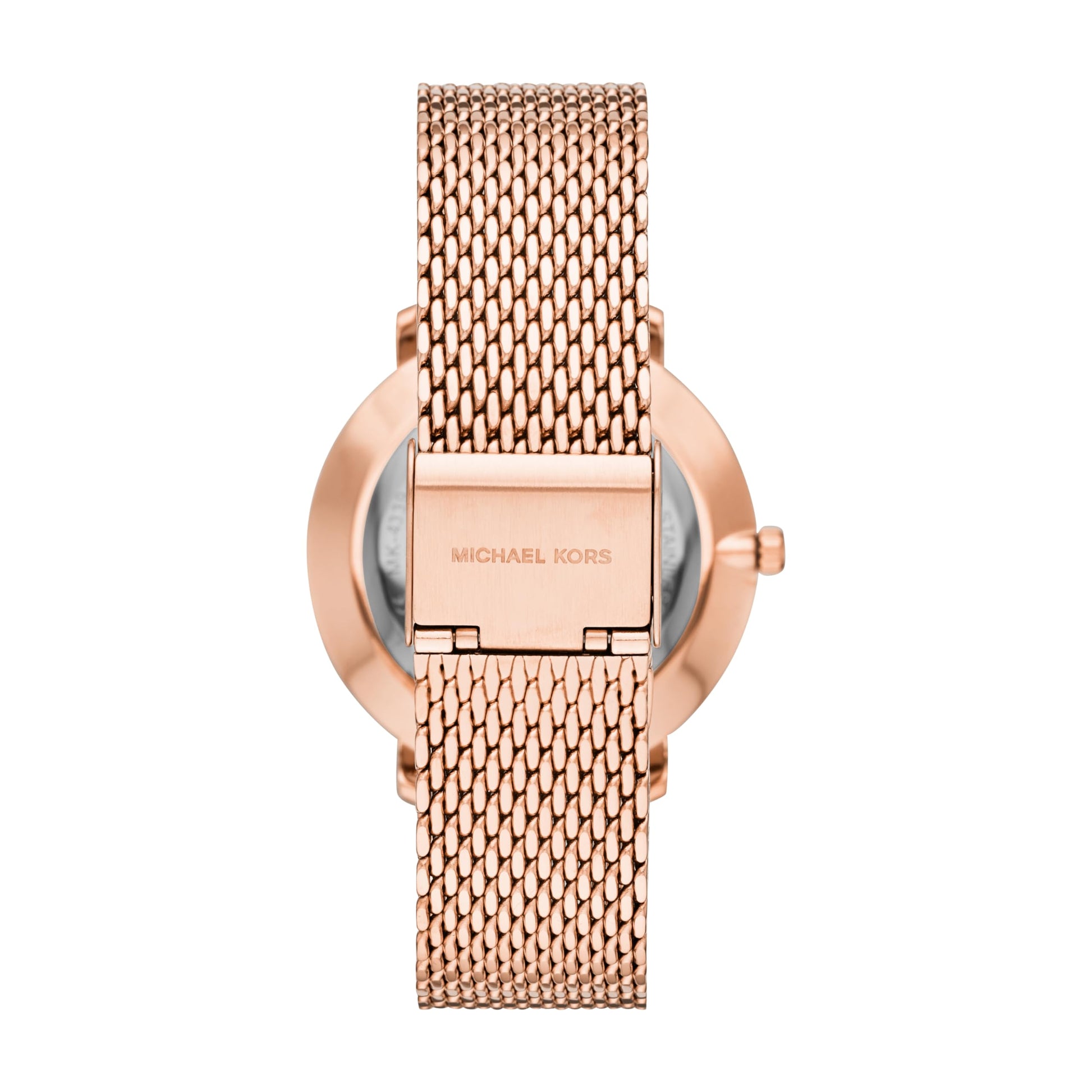 Michael Kors Analog Gold Dial Women's Watch Stainless Steel, Rose Gold Strap - SaumyasStore