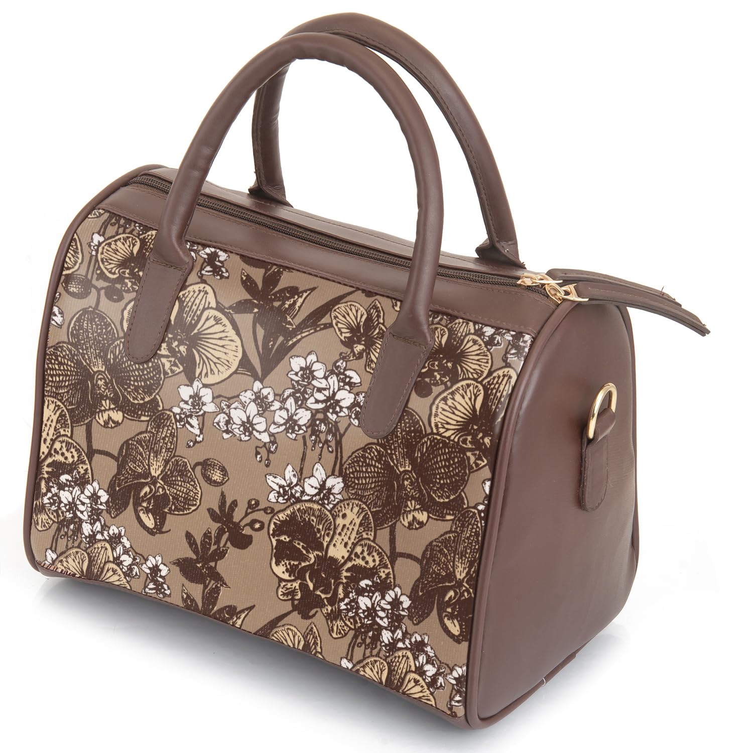 SACCI MUCCI Women's Handbag | Women's Tote Bag | Women's Top-Handle Bags | Women's Satchels | Women's Hobos & Shoulder Bags-Orchid (Brown) - SaumyasStore