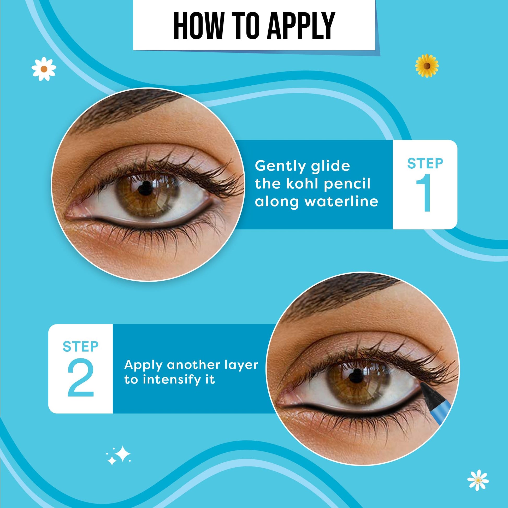 SUGAR POP Intense Kohl - 01 Black | Matte Finish | Water Resistant | with Sharpener - SaumyasStore